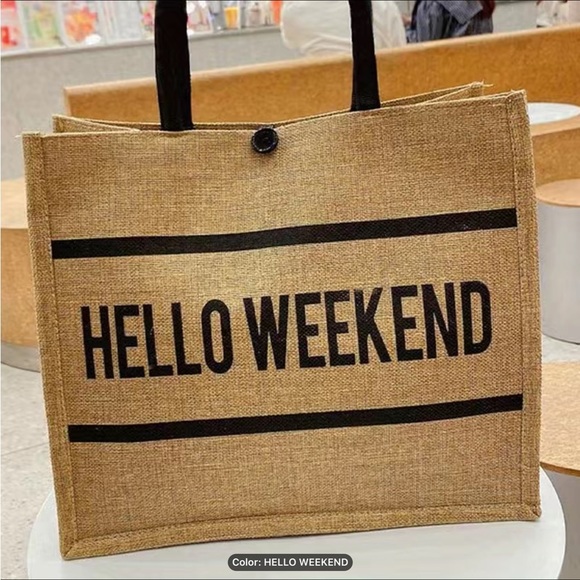 Festival Jute Tote - Picture 1 of 1